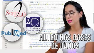 COMO USAR OS FILTROS NAS BASES DE DADOS Scielo PUBMEDMedLine e Biblioteca Virtual em Saúde BVS [upl. by Ennayd]