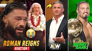 Roman Reigns REACTION After His FATHER DEATH  Shane McMahon AEW Deal  Bron Breakker WINS IC Title [upl. by Oinotna848]