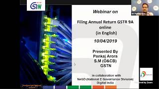 Filing of Annual Return online GSTR 9A with live demo  English [upl. by Davidoff491]