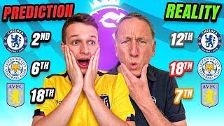 REACTING TO OUR PRESEASON PREMIER LEAGUE PREDICTIONS [upl. by Eidnak]