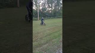 E dirt bike wheelie jump [upl. by Eilyk]