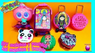 🎒💼 DIY maletas y mochilas para ksi meritos y barbie [upl. by Hardy832]