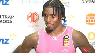 Zylan Cheatham looks ahead to the crucial game against the Illawarra Hawks at Spark on Friday night [upl. by Darlene96]