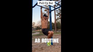 MUST TRY Pull Up Bar Ab Routine [upl. by Gnaoh]