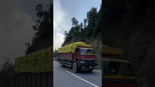 Dangerous hill road and truck 🚚🚚trending hill travel truck dangerous [upl. by Akemor250]