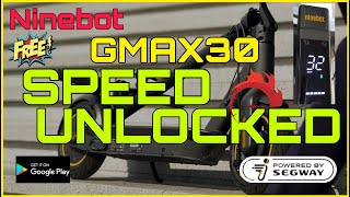 NINEBOT MAX G30 SPEED UNLOCKED  32 KPH  HACKED  SEGWAY  SPEED HACK  SPEED UNLOCK [upl. by Ahsei]