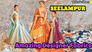 Super SALE😍 Latest Boutique Designer Fabrics  Shanti Mohalla Seelampur Fabric Market Wholesaler [upl. by Acinahs]