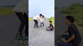 Inline skating stunts😱😁 inline skating viral video youtube shorts skating shorts [upl. by Judith]