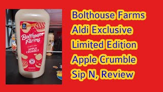 Bolthouse Farms Aldi Exclusive Limited Edition Flavor Apple Crumble Sip NReview [upl. by Ttenyl]