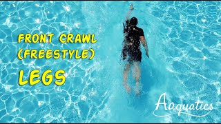 Swimming Basics  Front crawl freestyle legs How to kick on your front  Aaquatics [upl. by Kristin]