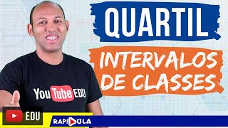 QUARTIL PARA DADOS AGRUPADOS ✅ ESTATÍSTICA [upl. by Nnilsia570]