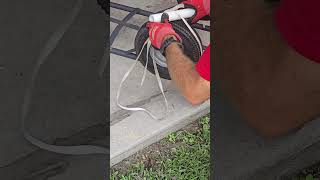 How To Air Up A Small Tubeless Tire That Came Off The Rim hack tires tires lifehacks tips [upl. by Gimpel]