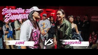 Sunugan  Luxuria vs Luna Sabunutan sa Sunugan 1st round [upl. by Kerwon]