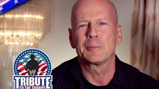 Will Ferrell Bruce Willis and other famous media personalities honor the United States Military [upl. by Ynnig]