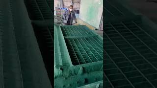 Guardrail protective net color hydro dipping process [upl. by Athal]