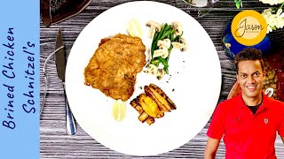 J A S O N’s Brined Chicken Schnitzel’s  Hot Sauce Wedges  Gourmet Cooking Made Easy [upl. by Banks845]