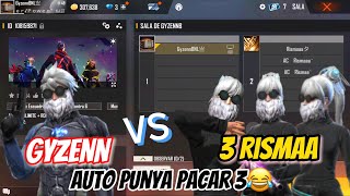 GYZENN VS 3 RISMAA😍AUTO PUNYA PACAR 3😂 [upl. by Aihcats488]