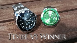 Tevise T801A Vs Winner Sub Mariner Homage [upl. by Ettenowtna]