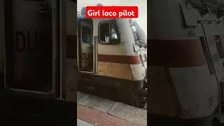 Girl loco pilothigh speed train in indiawomanengine [upl. by Flossie]