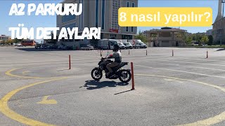 A2 EHLİYET SINAVI A2 DİREKSİYON SINAV PARKURU [upl. by Mischa727]