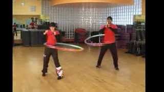 Weighted Sports Hula Hoop Workout plus  2  Front Kick amp Cross Jab by Rosemary [upl. by Aissert933]