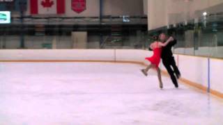 Silver Ice dance test Rocker Foxtrot [upl. by Akerdnuhs378]