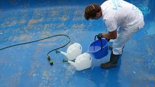 How to acid wash your pool before painting with Epoxy Pool Paint [upl. by Nali]