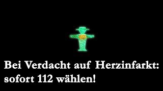 Das Ampelmännchen ® erklärt die Symptome des Herzinfarkt — Bei Verdacht sofort 112 [upl. by Neema]