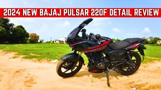 2024 Bajaj Pulsar 220F Review  Specs Features MileagePrice  MOTODETAILSHINDI [upl. by Beaston]