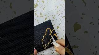 mini canvas painting tutorial  mini canvas painting ideas for beginners  how to paint canvas [upl. by Eniamahs]