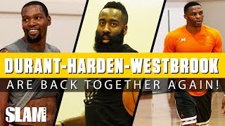 Kevin Durant James Harden amp Russell Westbrook are Back Rico Hines Open Run  SLAM Highlights [upl. by Vivien189]