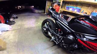 FZ6R Shooting flames [upl. by Anikal]