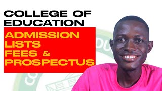 College of Education Admission Lists Fees and Prospectus Update [upl. by Mariko]