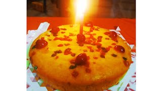 vanilla flavoured custard cake🥮🥧😋withoutovenwithout eggwithout butter cooker cakelovers special [upl. by Halonna812]