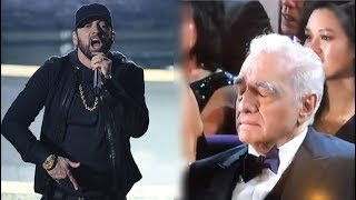 Martin Scorsese Falls asleep During Eminems Oscars 2020 performance [upl. by Pliner999]