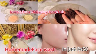 Home made face wash in just Rs50 Asan tarika please like and subscribe my YouTube channel [upl. by Atiuqad]