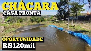 indisponívelCHÁCARA EXCELENTE CASA BOA TANQUE DE PEIXE R120mil [upl. by Eden]