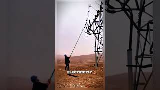 Activating high voltage electricity Satisfying jobs and machinery in the world satisfying shorts [upl. by Alaikim196]