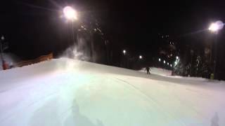 Semmering  Hirschenkogel Zauberberg Piste 4 FISWeltcup Piste Panorama  Nacht [upl. by Ytram]