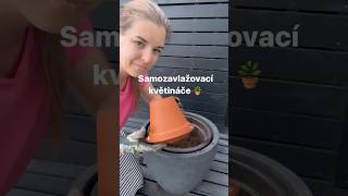 Samozavlažovací květináče 🪴👩‍🌾 diy garden gardentip gardenhacks gardening [upl. by Ycnahc]