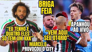 TRETA FELIPE MELO VAI PRA CIMA DE GREALISH NA FINAL DO MUNDIAL DE CLUBES E MARCELO PROVOCA O CITY [upl. by Lamdin]