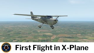 First full flight in XPlane 11 No Addons straight out of the box  C172 [upl. by Grishilde]