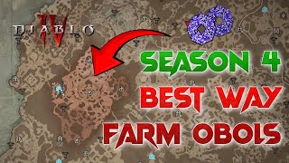 Best Way To Farm Obols Unlimited Obols Farming Season 4 Loot Reborn  Diablo 4 [upl. by Acinemod859]