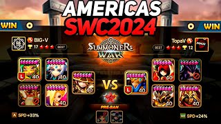 TOPAV vs BIGV BO5 SWC2024 AMERICAS Preliminary  Summoners War [upl. by Mitzi]