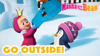 Masha and the Bear 2023 ⛄ Go outside 🏂 Best episodes cartoon collection 🎬 [upl. by Assenej]