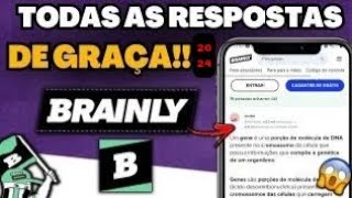 COMO DESBLOQUEAR AS RESPOSTAS DO BRAINLY DE GRAÇA pelo Celular 2024 [upl. by Eseerehc]