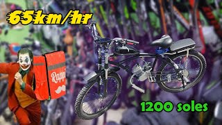 donde comprar bicimotos para delivery  bicicleta con motor calidad precio en lima peru [upl. by Nosnarb]