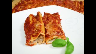 Cannelloni mit Hackfleischfüllung amp Tomatensauce [upl. by Alyad]