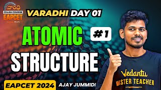 Atomic Stucture Class 11 In Telugu  Part 1  Varadhi EAPCET 2024  Vedantu Telugu [upl. by Leirud680]