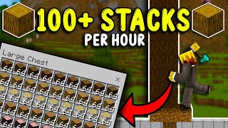 The EASIEST TREE Farm in Minecraft Bedrock 120 [upl. by Efram]